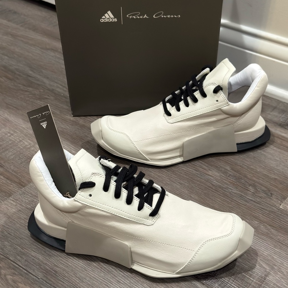 Rick Owens X Adidas Level Runner Low Sneaker in Milk - Picture 1 of 16